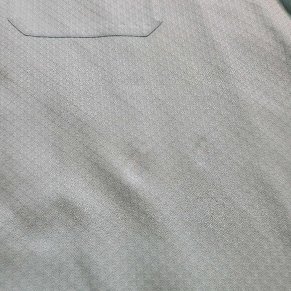 2244 Tommy Bahama Silk Blend SS Button Down Turquoise Men's 2XL - Picture 7 of 7